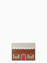 gingerbread small slim card holder