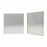 Forme 750mm Brushed Gold Square Framed Mirror