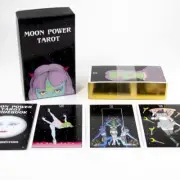 Moon Power Tarot Deck 78 Cards Full Color Edge Printing Divination Box Guidebook