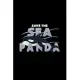 Save the sea panda: 6x9 Orca Killer Whale - lined - ruled paper - notebook - notes