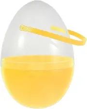 OFFSCH Easter Egg Hunt Fillers Large Plastic Eggs Reusable Containers Decorative Baskets Twist Handle for Kids