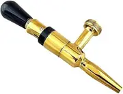 Stout Beer and Coffee Faucet, Gold Nitrogen Draught Keg Tap, Kegerator Beer Tower Tap for Homebrew Cold Brew