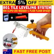 801 Kit Tile Leveling System 600 Clips+200 Wedges+1 Plier Floor Tiling Spacer AU