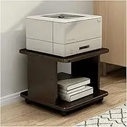 Printer Holder Printer Stand Printer Desk Wood Printer Stand Office Printer Cart Mobile Printer Shelf for Home Pulley Fax Machine Rack Copier Printer Shelf Printer Rack Printer Table (Color : A, Siz