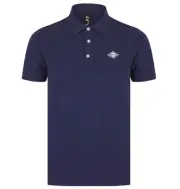 Replay Mens Polo Shirt Cotton Pique Regular Fitted Logo Branded Polo Navy Blue