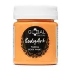 Orange Face Paint 45ml Global Facepaint Costume Oompa Halloween Body Paint