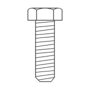 Agri-Fab 43063 Lawn Tractor Attachment Bolt, 5/16-18 x 1-in Genuine OEM part