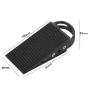 33mm Door Stopper for Bottom Door Stop Wedge Non-Slip, Stainless Steel Black