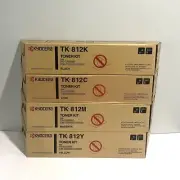 Kyocera TK-812C, TK812M, TK-812Y, TK-812K SET Y,M,C,K for FS-C8026N, KM-C2630D.