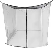 Rissunkv Fly Net Cover Bed,Mesh Bed Canopy | Portable Canopy Protection Safety Black Curtains for Travel Dormitory Outdoor Patio Apartment