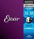 Elixir 11025 11-52 80/20 Polyweb Acoustic Guitar Strings