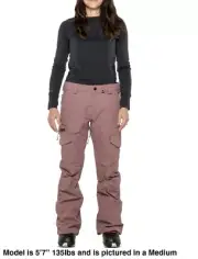 VOLCOM Women's ASTON Gore-Tex Snowboard Pants Large Rosewood Size Large L