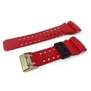 Genuine Casio Watch Strap Band Red 10414842 fits GD-100RF-4W with Gold Buckle