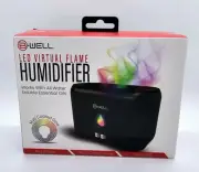 BRAND NEW BYTECH B-Well Smart LED Virtual Flame Humidifier Multi-Colored Glow