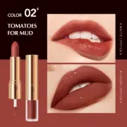 Velvet Lip Glaze 2 in 1 Double Headed Lipstick Matte Lip Gloss Long-Lasting☀