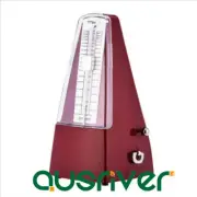 Retro Red Wind Up Mechanical Metronome Beat Tempo Music Guitar Piano Tempo Timer