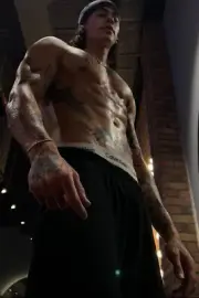 [L345] Male Model Showing Off Body Fine Art Hunky Physique MATTE OR GLOSS OPTION