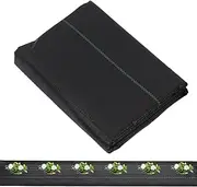 Heavy Duty Grass Barrier | Anti Grass Fabric | Sturdy Black Grass Barrier Mat for Underlayment, Commercial Driveway, Landscaping