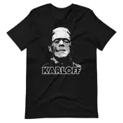 KARLOFF Shirt boris frankenstein famous monster horror halloween movie XS-5XL