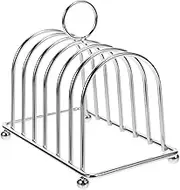 VALICLUD Practical Metal Toast Holder Large Desktop Toast Rack 6 Slice Baking Rack Kitchen Tool