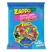 Zappo Sour Flavour Chew Mega Pack 780g