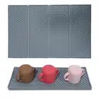 Easy to Clean Silicone Pad Water Overflow Prevention Mat Draining for Tidy