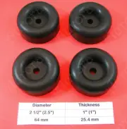 (4) Clark Synthesis TI-100 Round Natural Rubber Feet