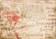 Compliments of the Season | A3 or A4 Rice Paper | Paper for Decoupage