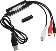 USB 2.0 Video Capture Card, Video Converter for Record Cassette Tapes to Digital MP3 Converter
