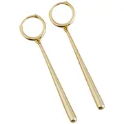 ANYCO Earrings Gold Plated Minimalist Long Water Drop Fringe Rock Bohemian For Women Girl Fashion Stylish Rock Punk Accessories Jewelry Gifts