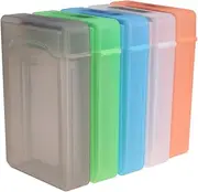 5pcs Mixed Color 3.5inch Hard Drive Case Plastic Hard Disk Protector Easy Access and Secure Snap Lock