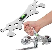 Shower Wrench Tool - Special -Leveling Curved Angle Wrenches, Bathroom Maintenance Tools for Shower Heads Installation of Hex Screws Puchen