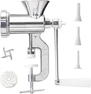 Meat Mincer - Hand Meat Grinders for Home Use | Kitchen Tools with Grinding Plate and Stuffer Tubes, Cooking Supplies Food Processor Machine for Meal Prep