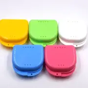 100Pcs Dental Dentures Retainer Mouthguard Brace False Teeth Storage Case Box