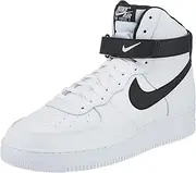 [Nike] Mens Air Force 1 High '07, White/Black, 10