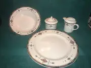 STUDIO NOVA ADIRONDACK 5PC SET CREAMER SUGAR BOWL BUFFET PLATTER VEGETABLE BOWL