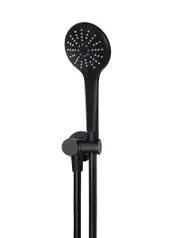 Round Hand Shower on Swivel Bracket - Matte Black