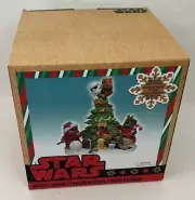Disney Star Wars Ewok Celebration and Finale Musical Figurine Christmas Tree NEW
