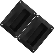 OSALADI Speaker Handle Kit Pcs Portable Audio Handle for Cabinet Stage and Road Case Sturdy Plastic Construction Black