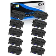 10PK Black CE505X 05X Toner Cartridge for HP 05X LaserJet P2055d P2055dn P2055
