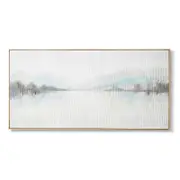 E Style Sea Lake Hand Painted Framed Home Decor Wall Art - 150 x 5 x 75 cm