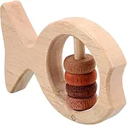 Toyvian Wooden Rattle for Lightweight Handheld Sound Montessori Inspired Plaything for Coordination Development and Musical Exploration