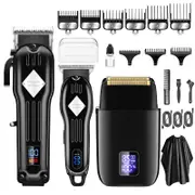 3 in 1 Professional Electric Hair Clipper and Shaver Set for Barber Men Hair Trimmer Electric Shaver Hair Cutting Machine