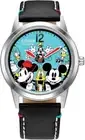 Citizen Eco-Drive Men's Sensational Six Stainless Steel Watch Black Leather