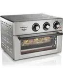 Hamilton Beach Toaster Oven Air Fryer Combo 6 Cooking Modes Silver
