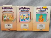 3 Teddy Ruxpin Adventure Series Book/tape uncle grubby,springtime,Autumn*READ