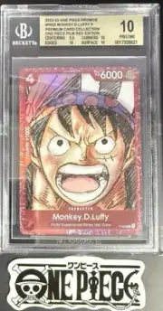BGS 10 One Piece P-022 P Monkey.D.Luffy - English - Film Red Edition - Graded