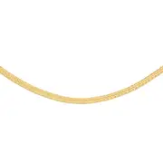9ct Gold 45cm Reversible Herringbone Chain