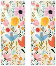 Hand Towels for Bathroom,Gym Towels for Working Out,Sports Towel,Floral Retro Flower Colorful,2-Pc