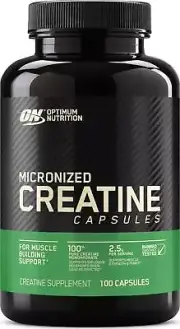 Optimum Nutrition Micronized Creatine Monohydrate Capsules, Keto Friendly, 100